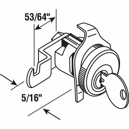 Prime-Line Lock Mailbox Bommer Hook S4138